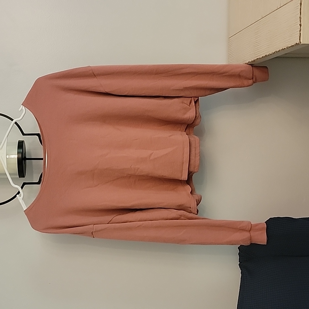 Dark mauve peach/dusty rose gold top